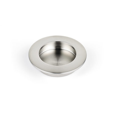 RICHELIEU HARDWARE Brushed Nickel Contemporary Recessed Cabinet Pull 340279195