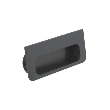RICHELIEU HARDWARE 4-1/4 in. (107 mm) Matte Black Contemporary Recessed Pull 40250900
