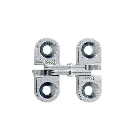 Richelieu 1inch 25 mm x 38inch 10 mm Full Mortise Concealed Hinge, Satin Chrome 420100145