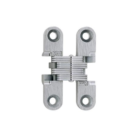 Richelieu 1 1116inch 43 mm x 38inch 10 mm Full Mortise Concealed Hinge, Satin Chrome 420101145