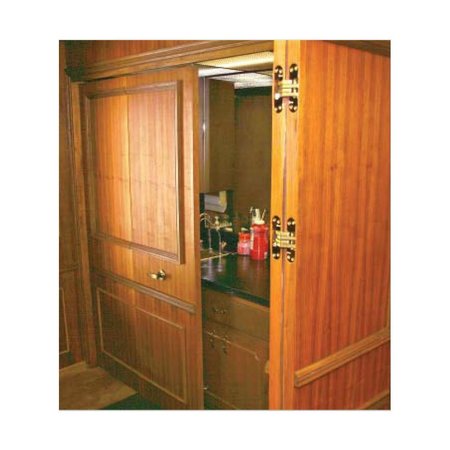 Richelieu 1 12inch 38 mm x 12inch 13 mm Full Mortise Concealed Hinge, Satin Chrome 420103145