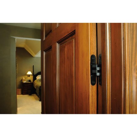 Richelieu 2 34inch 70 mm x 58inch 16 mm Full Mortise Concealed Hinge, Satin Nickel 429208185