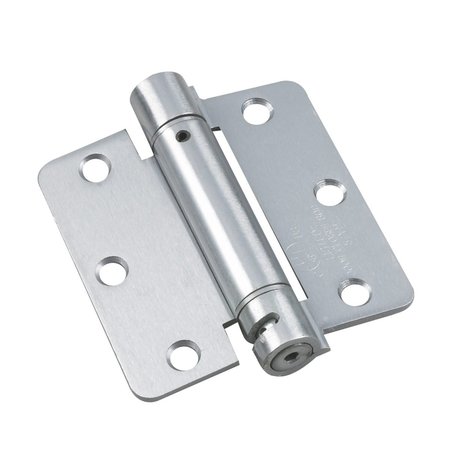 RICHELIEU 3 12inch 89 mm Full Mortise Adjustable Spring Hinge, Brushed Chrome 52821BCB1