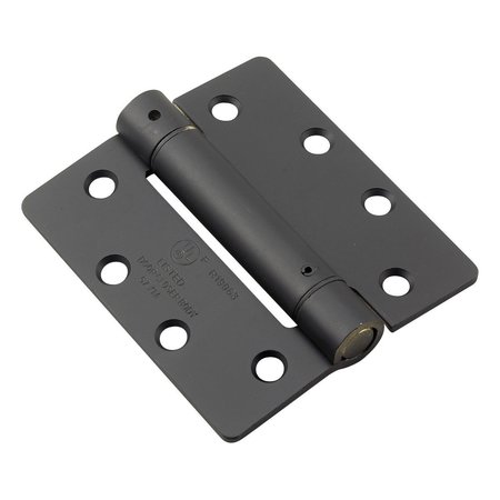 RICHELIEU 4 12inch 114 mm Full Mortise Adjustable Spring Hinge, Flat Black 52823FBB1