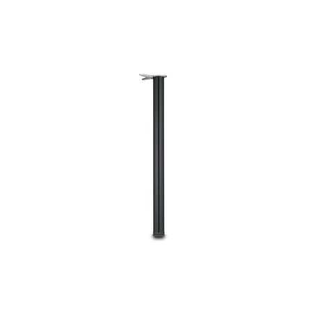 RICHELIEU HARDWARE Adjustable Table Leg, 34 1/4 in (870 mm), Black 61587090