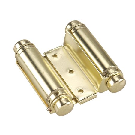 RICHELIEU 3 34inch 95 mm Double Action Spring Hinge, Brass 2Pack 810BB