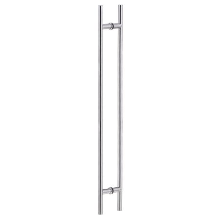 RICHELIEU 24inch 610 mm Center to Center Round BacktoBack Pull for Glass Door, Stainless Steel 87H2R1002524170
