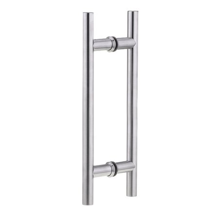 RICHELIEU 8inch 203 mm Center to Center Round BacktoBack Pull for Glass Door, Polished Stainless Steel 87H2R198171