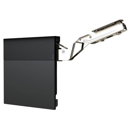 RICHELIEU Atmos Series 107 Degree MediumDuty SoftClose LiftUp Hinge for Frameless Cabinet, Black AT00MD900