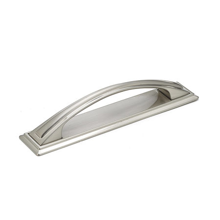 RICHELIEU HARDWARE 5-1/16 in. (128 mm) Center-to-Center Brushed Nickel Transitional Drawer Pull BP26987195