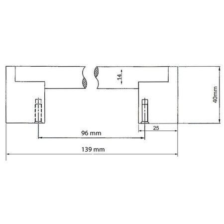 Richelieu Hardware 3-3/4 in. (96 mm) Center-to-Center Brushed Nickel Contemporary Drawer Pull BP71996195