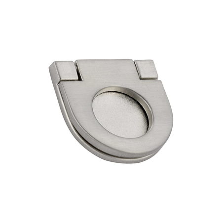RICHELIEU HARDWARE 1 in. (25 mm) Center-to-Center Brushed Nickel Contemporary Recessed Pull BP77325195
