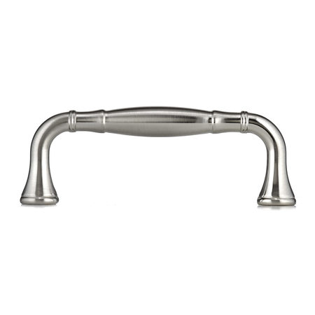Richelieu Hardware 3-3/4 in. (96 mm) Center-to-Center Brushed Nickel Traditional Drawer Pull BP79096195