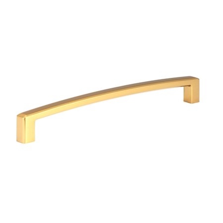 RICHELIEU HARDWARE 7 9/16-inch (192 mm) Center to Center Aurum Brushed Gold Contemporary Cabinet Pull BP8189192158