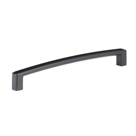 RICHELIEU HARDWARE 7 9/16-inch (192 mm) Center to Center Matte Black Contemporary Cabinet Pull BP8189192900