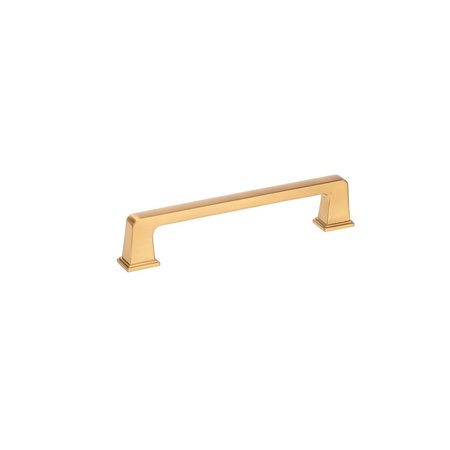 RICHELIEU HARDWARE 5 1/16-inch (128 mm) Center to Center Aurum Brushed Gold Traditional Cabinet Pull BP8695128158