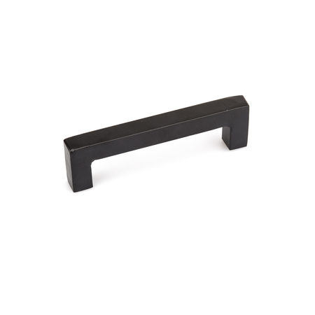 RICHELIEU HARDWARE 5-1/16 in. (128 mm) Center-to-Center Matte Black Forged Iron Traditional Barn Door Pull BP9466128900