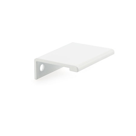 RICHELIEU HARDWARE 1-5/16 in. (33 mm) Center-to-Center White Contemporary Edge Pull BP98983330