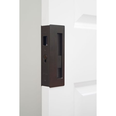Richelieu Hardware CL400 Cavity Sliders Magnetic Pocket Door Handle, Passage, Satin Nickel CL400B0228