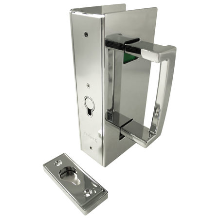 RICHELIEU HARDWARE CL400 Cavity Sliders Magnetic Pocket Door Handle, Privacy, Satin Nickel CL406B0033