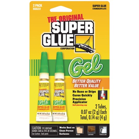 The Original Superglue Thick-Gel Super Glue Tube, Pack/2 SGG22-12