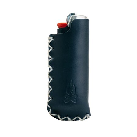 Rustico Ember Leather Lighter Sleeve in Black AC0171-0003