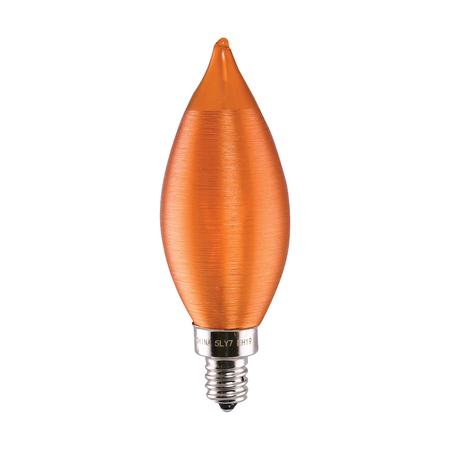 morfine Cornwall houder Satco 2-Watt CA11 LED Lamp - Satin Spun Amber Candelabra Base 2100K 120V  S11301 | Zoro