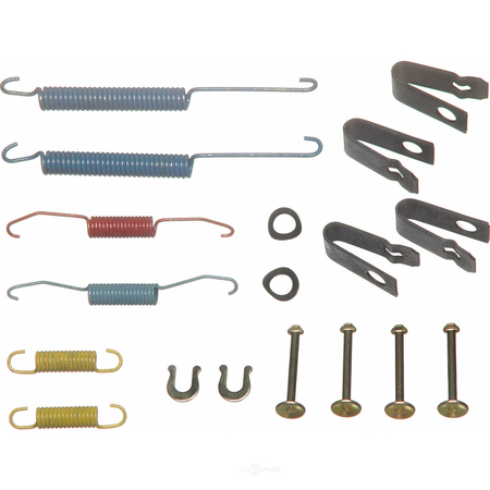 WAGNER BRAKES Drum Brake Hardware Kit - Rear, H17206 H17206