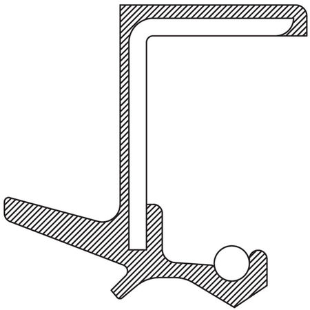 NATIONAL Transfer Case Output Shaft Seal, 710668 710668