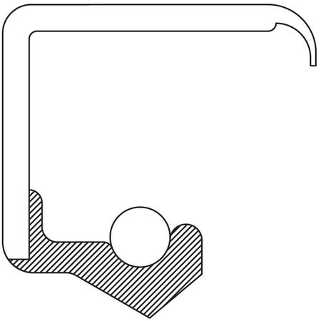 NATIONAL Engine Timing Cover Seal, Oil Seal, 7581H 7581H