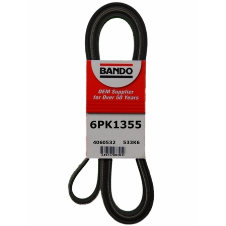 BANDO Serpentine Belt, 6PK1355 6PK1355