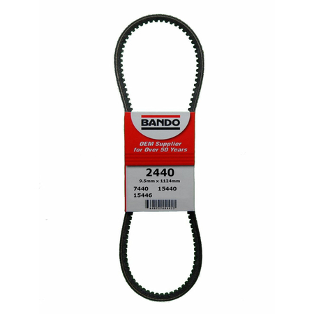 BANDO RPF Precision Engineered Raw Edge Cogged V-Belt-Fan & Water Pump, 2440 2440