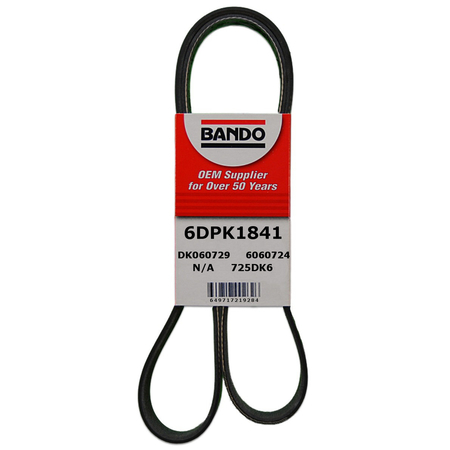 BANDO Rib Ace Precision Engineered V-Ribbed Belt - Main Drive, 6DPK1841 6DPK1841