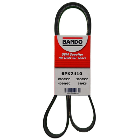 BANDO Serpentine Belt, 6PK2410 6PK2410