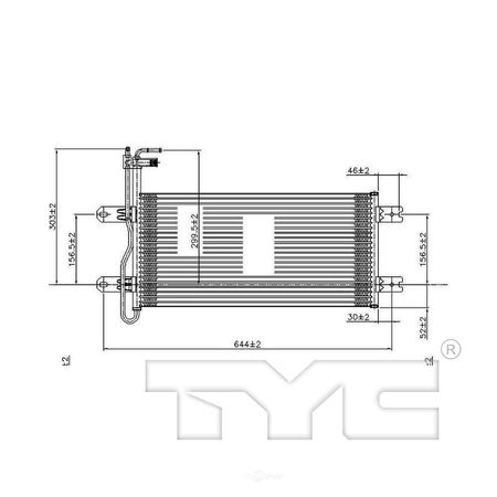 TYC Automatic Transmission Oil Cooler, 19079 19079