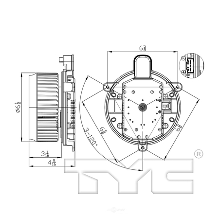 TYC HVAC Blower Motor, 700299 700299