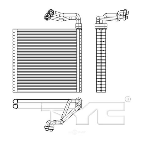 TYC A/C Evaporator Core, 97172 97172