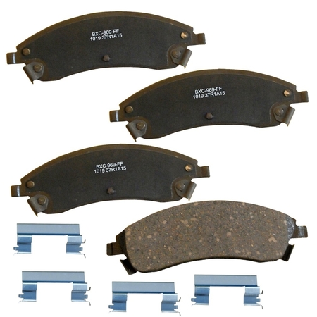 STOP BY BENDIX Disc Brake Pad Set, SBC1019, Front SBC1019