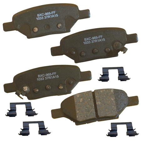 STOP BY BENDIX STOP Ceramic Disc Brake Pad - Rear, SBC1033 SBC1033