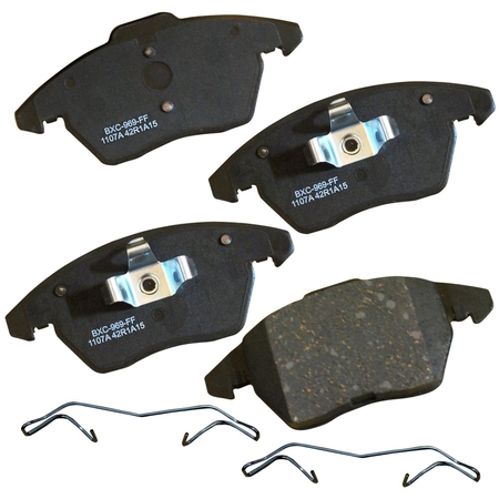 STOP BY BENDIX Disc Brake Pad Set, SBC1107A, Front SBC1107A