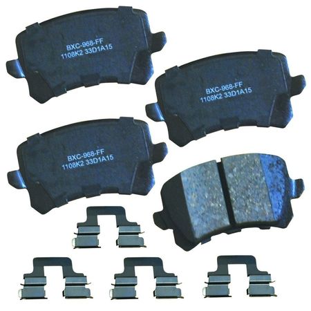 STOP BY BENDIX Disc Brake Pad Set, SBC1108K2, Rear SBC1108K2