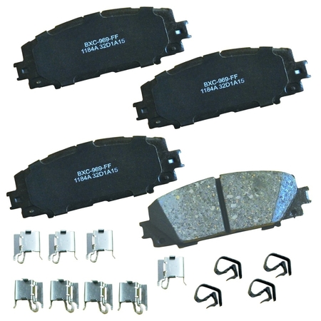 STOP BY BENDIX Disc Brake Pad Set, SBC1184A, Front SBC1184A