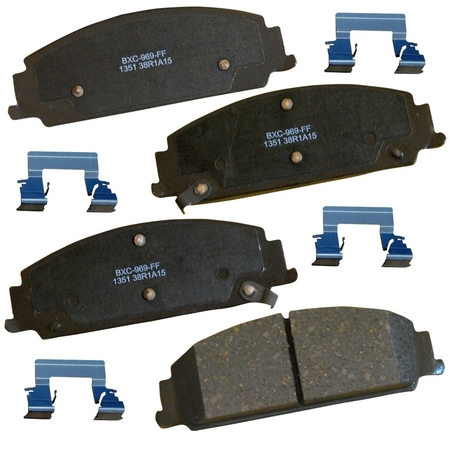 STOP BY BENDIX STOP Ceramic Disc Brake Pad - Front, SBC1351 SBC1351