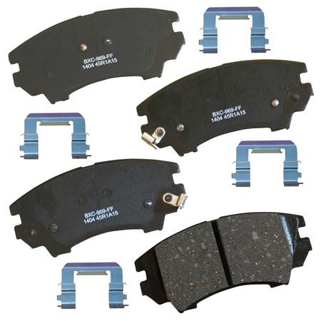 STOP BY BENDIX STOP Ceramic Disc Brake Pad - Front, SBC1404 SBC1404