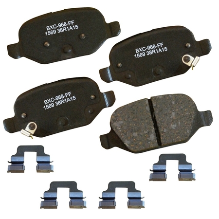 STOP BY BENDIX STOP Ceramic Disc Brake Pad - Rear, SBC1569 SBC1569