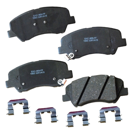 STOP BY BENDIX STOP Ceramic Disc Brake Pad - Front, SBC1593 SBC1593