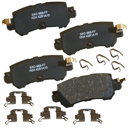 STOP BY BENDIX STOP Ceramic Disc Brake Pad - Rear, SBC1624 SBC1624