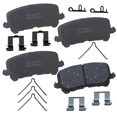 STOP BY BENDIX Disc Brake Pad Set, SBC1724, Rear SBC1724