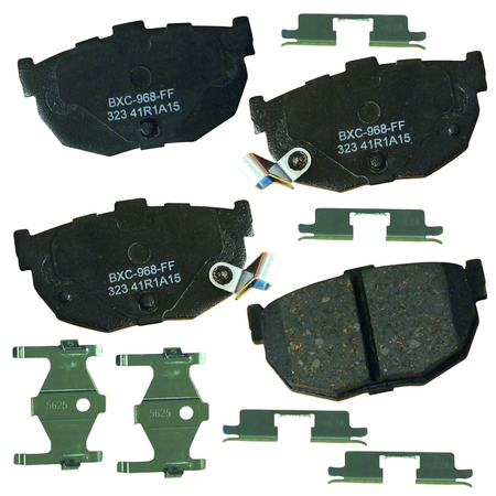 STOP BY BENDIX STOP Ceramic Disc Brake Pad - Rear, SBC323 SBC323