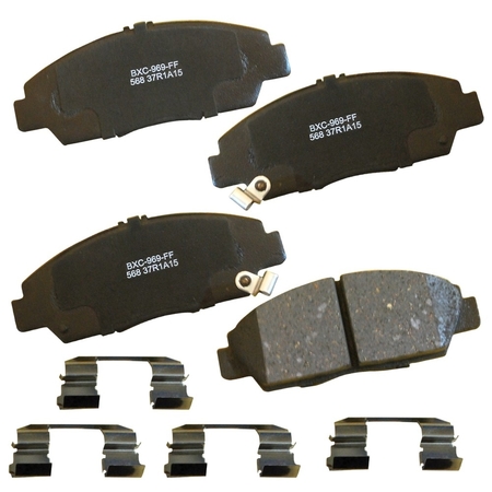 STOP BY BENDIX Disc Brake Pad Set 1992-1996 Honda Prelude 2.2L 2.3L, SBC568 SBC568